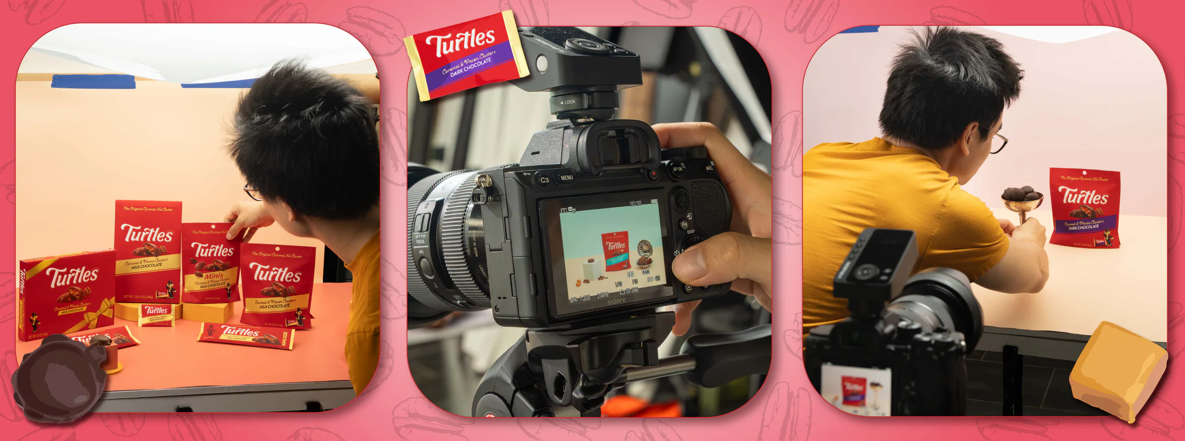 Shooting Turtles in the Rush photo studio
